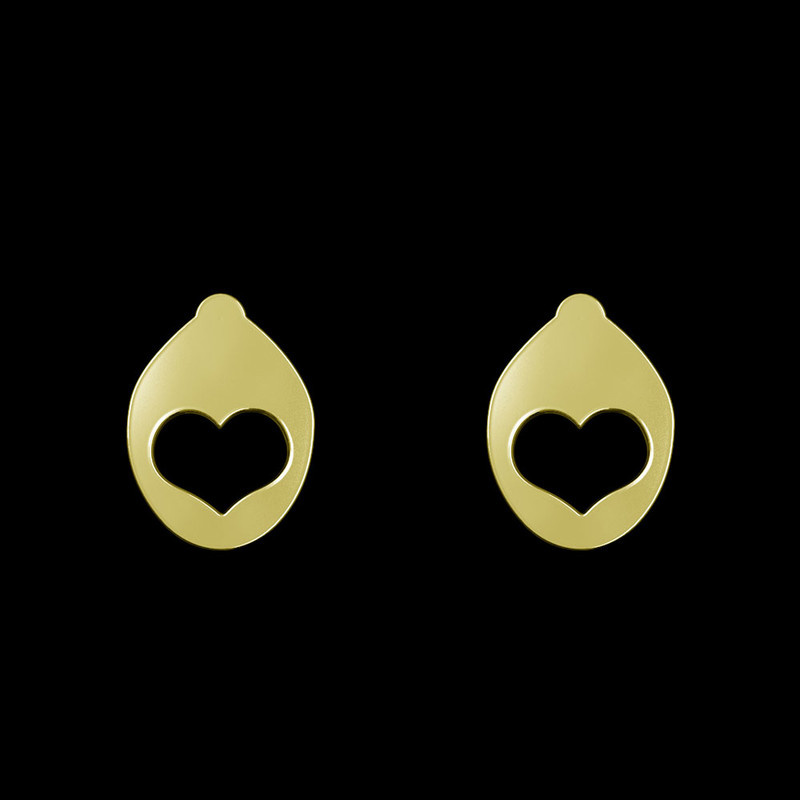 گوشواره طلا 18 عیار زنانه مدوپد مدل قلب کد GA1-11879 گوشواره طلا 18 عیار زنانه مدوپد مدل قلب کد GA1-11879