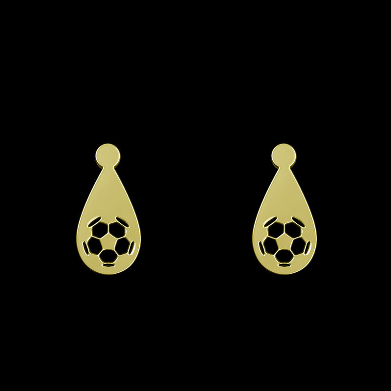 گوشواره طلا 18 عیار زنانه مدوپد مدل توپ فوتبال کد GA1-11902