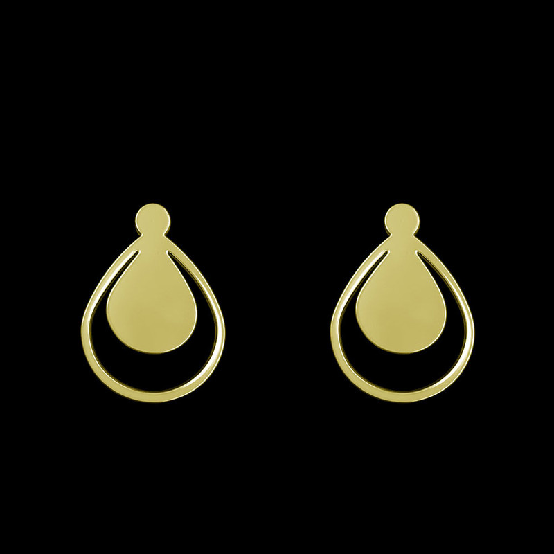 گوشواره طلا 18 عیار زنانه مدوپد مدل هندسی کد GA1-11920 گوشواره طلا 18 عیار زنانه مدوپد مدل هندسی کد GA1-11920