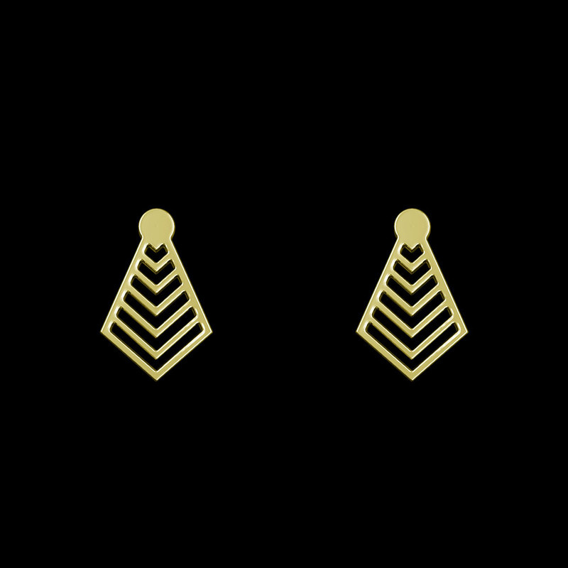 گوشواره طلا 18 عیار زنانه مدوپد مدل لوزی کد GA1-12035 گوشواره طلا 18 عیار زنانه مدوپد مدل لوزی کد GA1-12035