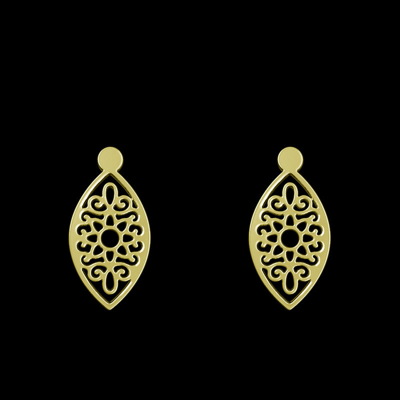 گوشواره طلا 18 عیار زنانه مدوپد مدل اسلیمی کد GA1-12047 گوشواره طلا 18 عیار زنانه مدوپد مدل اسلیمی کد GA1-12047