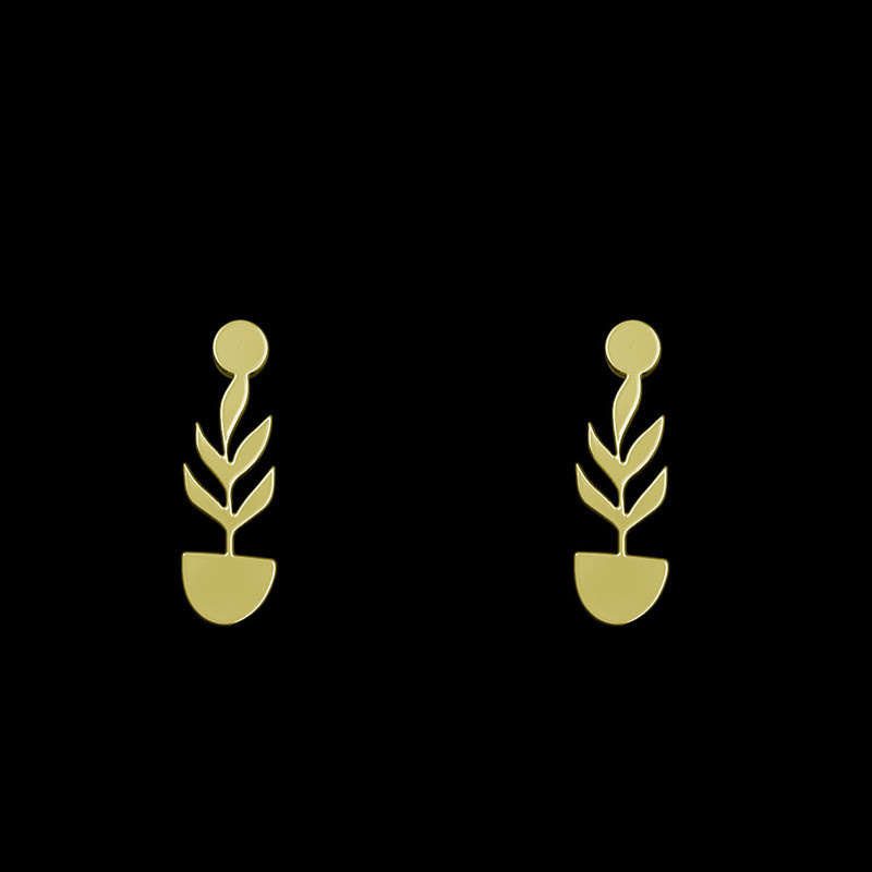 گوشواره طلا 18 عیار زنانه مدوپد مدل برگ کد GA1-12055 گوشواره طلا 18 عیار زنانه مدوپد مدل برگ کد GA1-12055