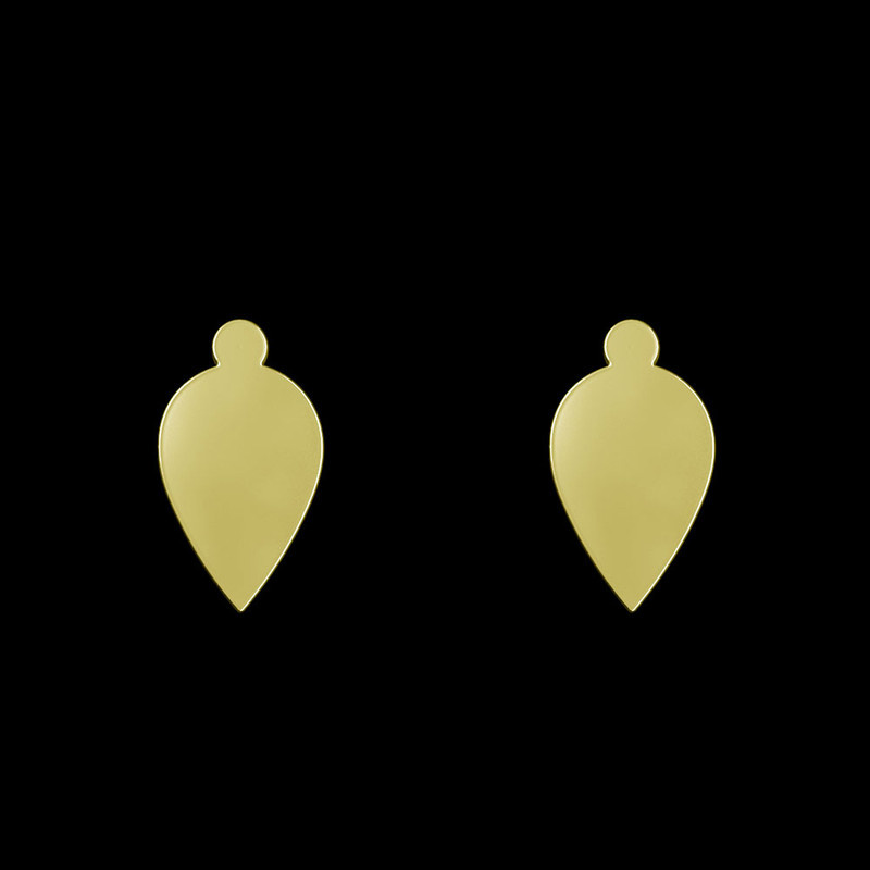 گوشواره طلا 18 عیار زنانه مدوپد مدل اشک کد GA1-12059