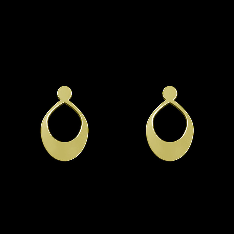 گوشواره طلا 18 عیار زنانه مدوپد مدل اشک کد GA1-12068