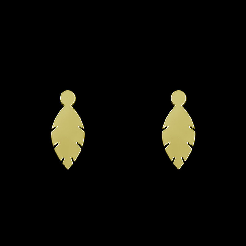 گوشواره طلا 18 عیار زنانه مدوپد مدل برگ کد GA1-12094 گوشواره طلا 18 عیار زنانه مدوپد مدل برگ کد GA1-12094