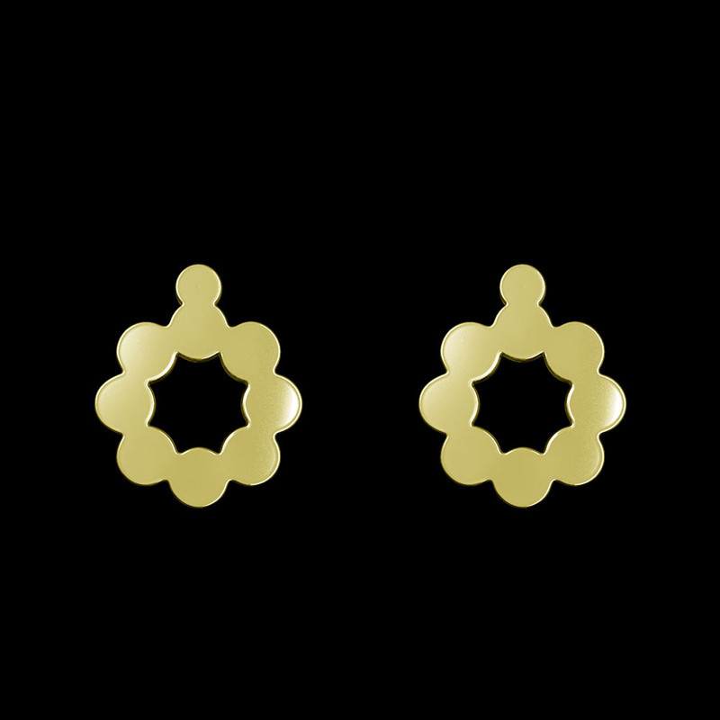 گوشواره طلا 18 عیار زنانه مدوپد مدل گل کد GA1-12117 گوشواره طلا 18 عیار زنانه مدوپد مدل گل کد GA1-12117