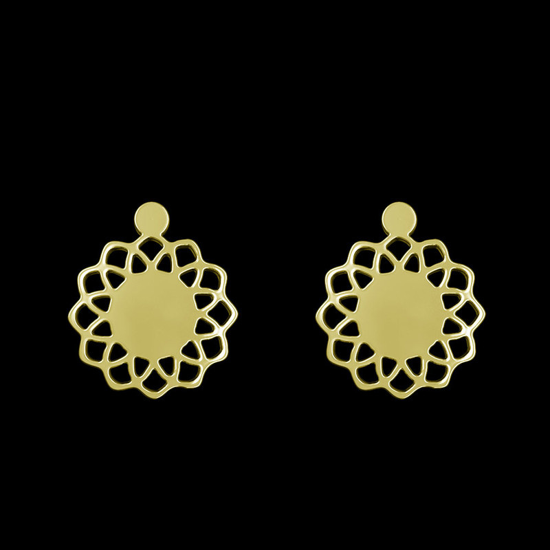 گوشواره طلا 18 عیار زنانه مدوپد مدل گل کد GA1-12160 گوشواره طلا 18 عیار زنانه مدوپد مدل گل کد GA1-12160