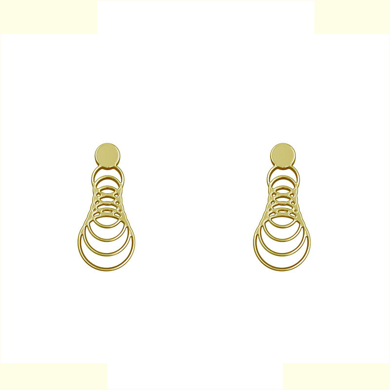 گوشواره طلا 18 عیار زنانه مدوپد مدل دایره حلقه ای کد GA1-12168 گوشواره طلا 18 عیار زنانه مدوپد مدل دایره حلقه ای کد GA1-12168