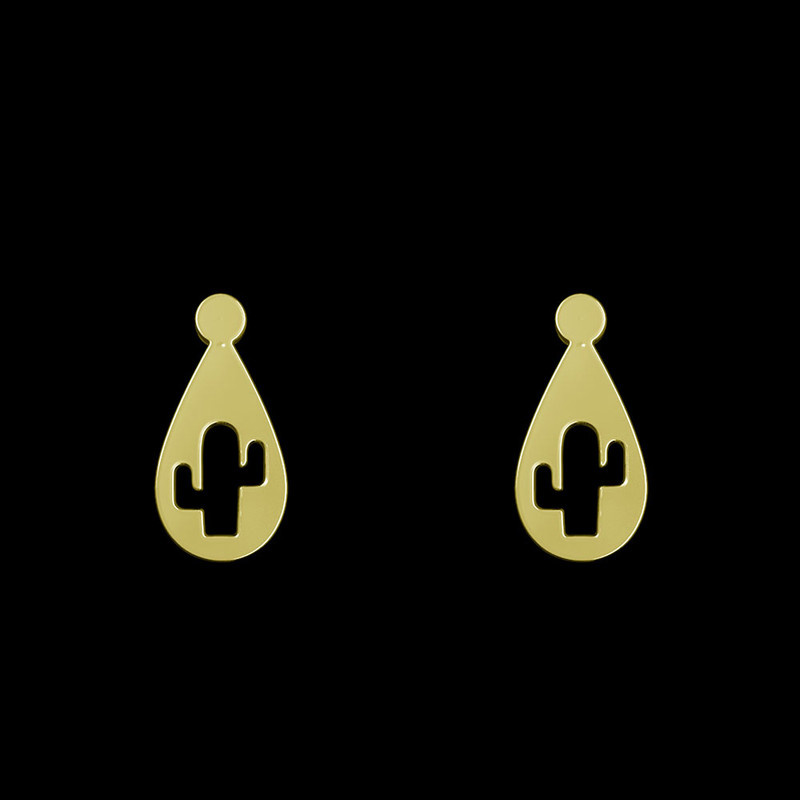 گوشواره طلا 18 عیار زنانه مدوپد مدل کاکتوس کد GA1-12172 گوشواره طلا 18 عیار زنانه مدوپد مدل کاکتوس کد GA1-12172