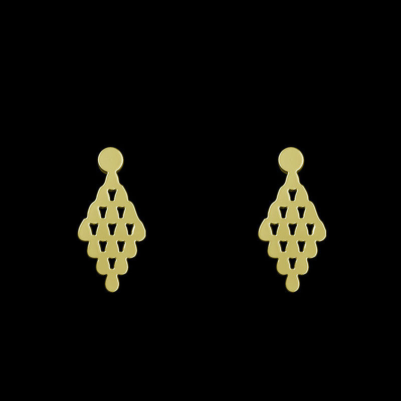 گوشواره طلا 18 عیار زنانه مدوپد مدل هندسی کد GA1-12203 گوشواره طلا 18 عیار زنانه مدوپد مدل هندسی کد GA1-12203