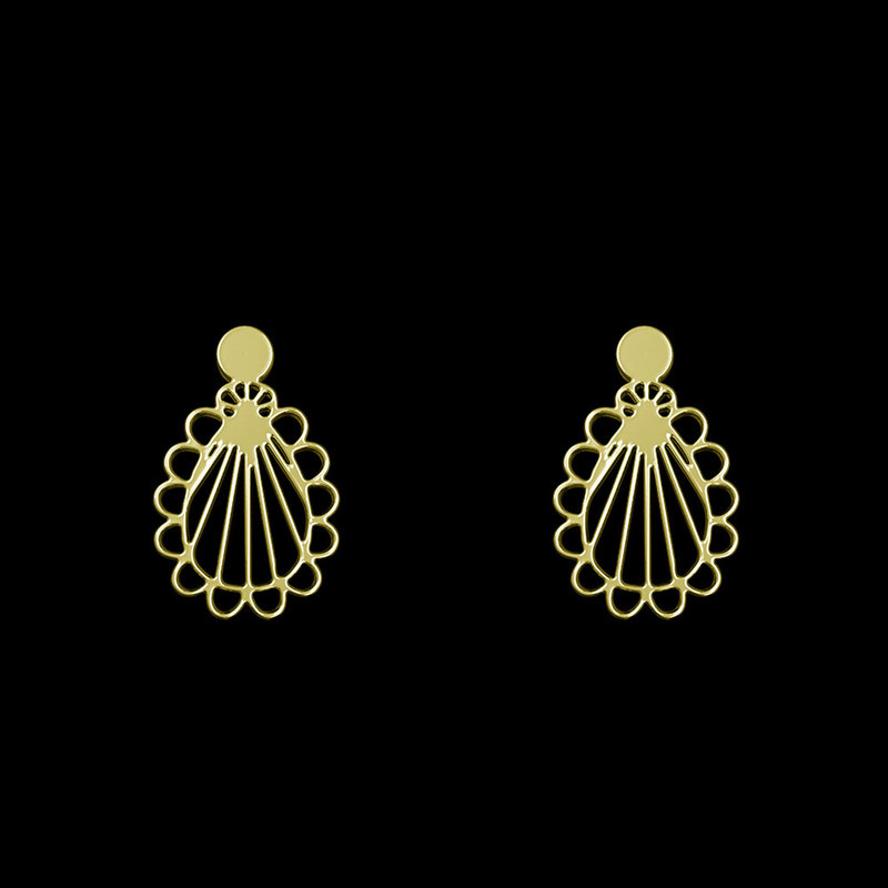 گوشواره طلا 18 عیار زنانه مدوپد مدل اسلیمی کد GA1-12210 گوشواره طلا 18 عیار زنانه مدوپد مدل اسلیمی کد GA1-12210