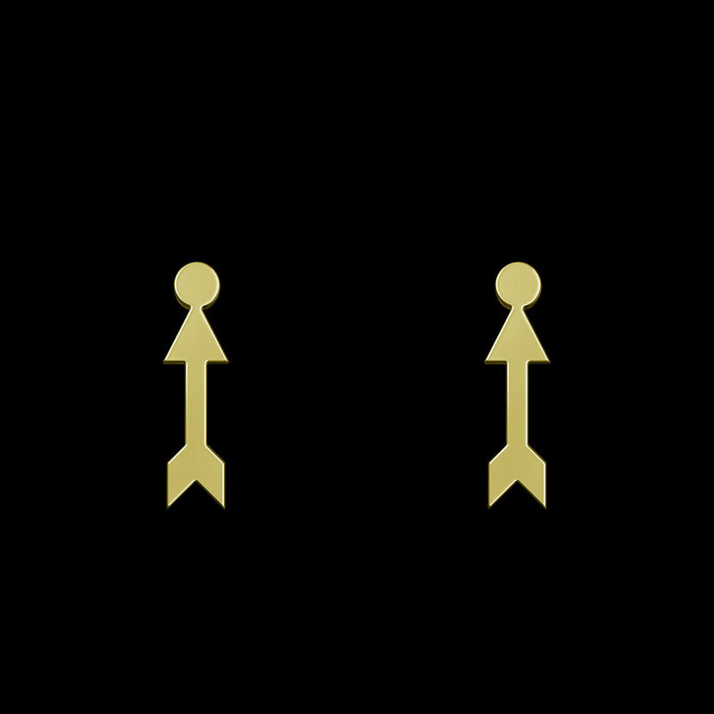 گوشواره طلا 18 عیار زنانه مدوپد مدل فلش کد GA1-12289 گوشواره طلا 18 عیار زنانه مدوپد مدل فلش کد GA1-12289