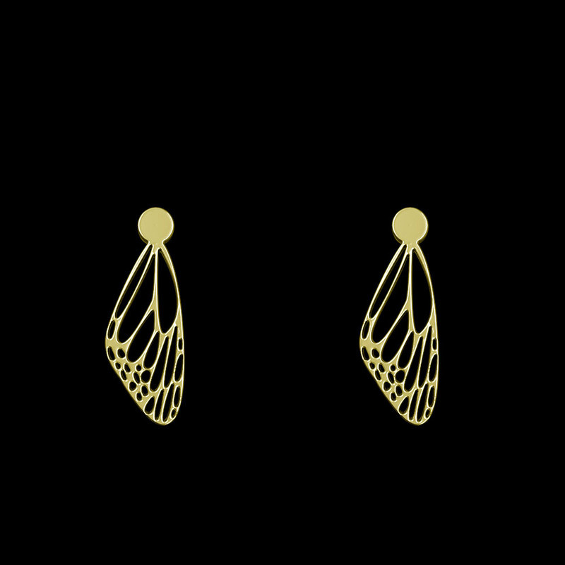 گوشواره طلا 18 عیار زنانه مدوپد مدل بال پروانه کد GA1-12361 گوشواره طلا 18 عیار زنانه مدوپد مدل بال پروانه کد GA1-12361