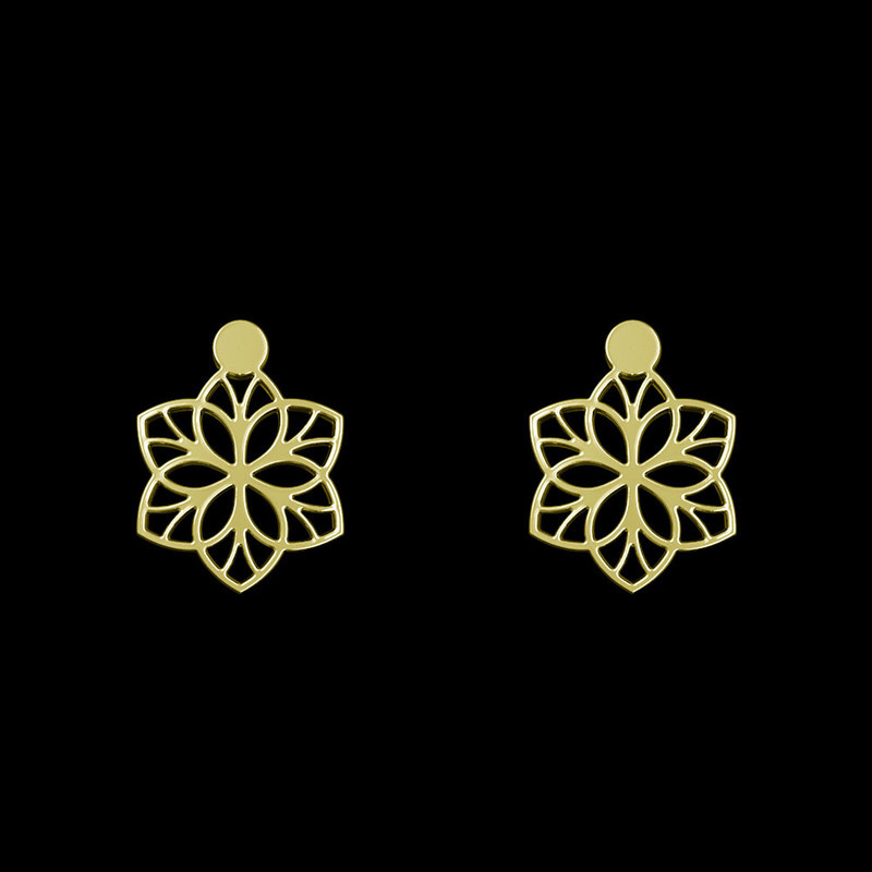 گوشواره طلا 18 عیار زنانه مدوپد مدل گل کد GA1-12383 گوشواره طلا 18 عیار زنانه مدوپد مدل گل کد GA1-12383