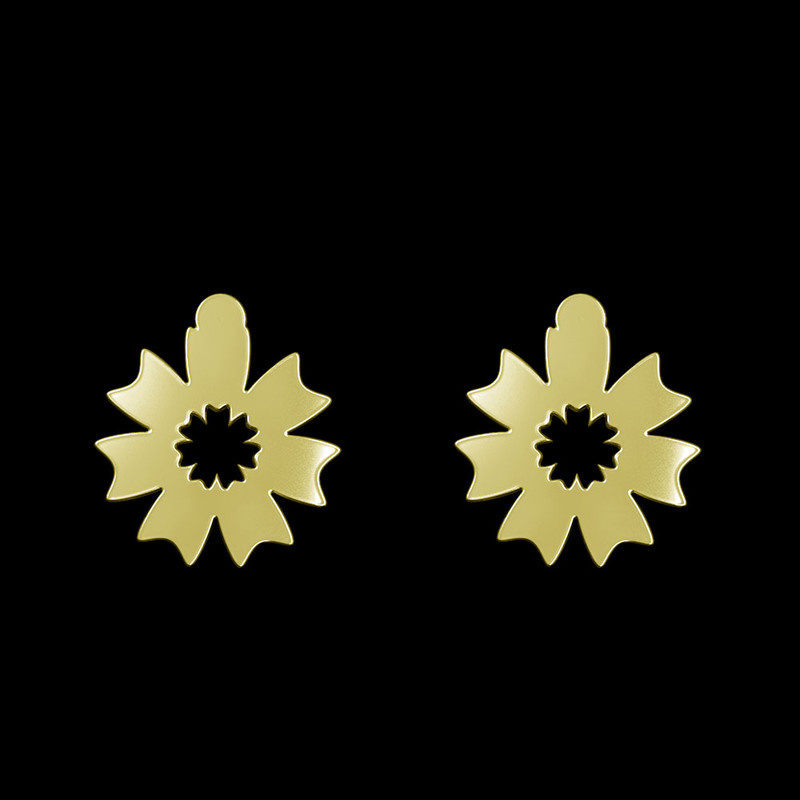 گوشواره طلا 18 عیار زنانه مدوپد مدل گل کد GA1-12410 گوشواره طلا 18 عیار زنانه مدوپد مدل گل کد GA1-12410