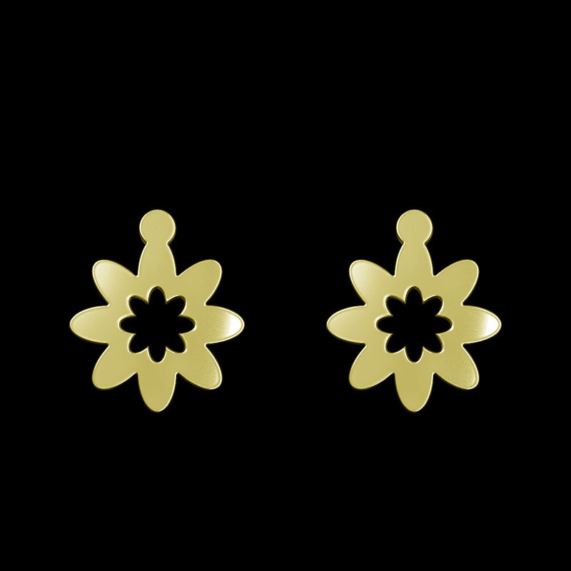 گوشواره طلا 18 عیار زنانه مدوپد مدل گل کد GA1-12431 گوشواره طلا 18 عیار زنانه مدوپد مدل گل کد GA1-12431