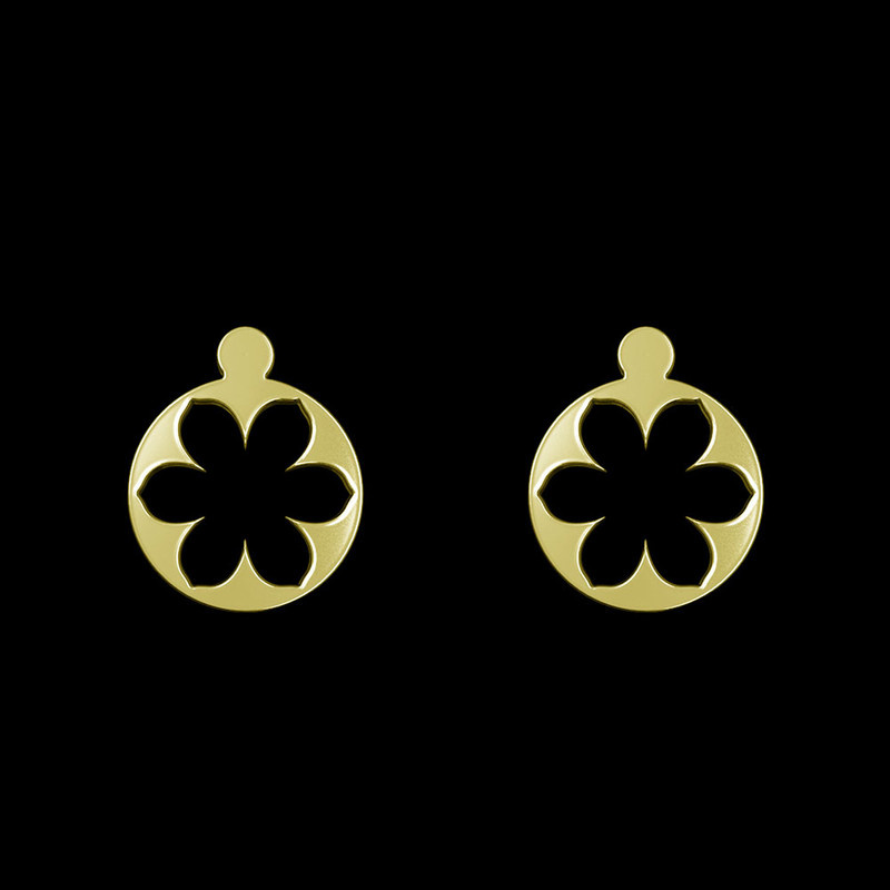 گوشواره طلا 18 عیار زنانه مدوپد مدل گل کد GA1-12456 گوشواره طلا 18 عیار زنانه مدوپد مدل گل کد GA1-12456