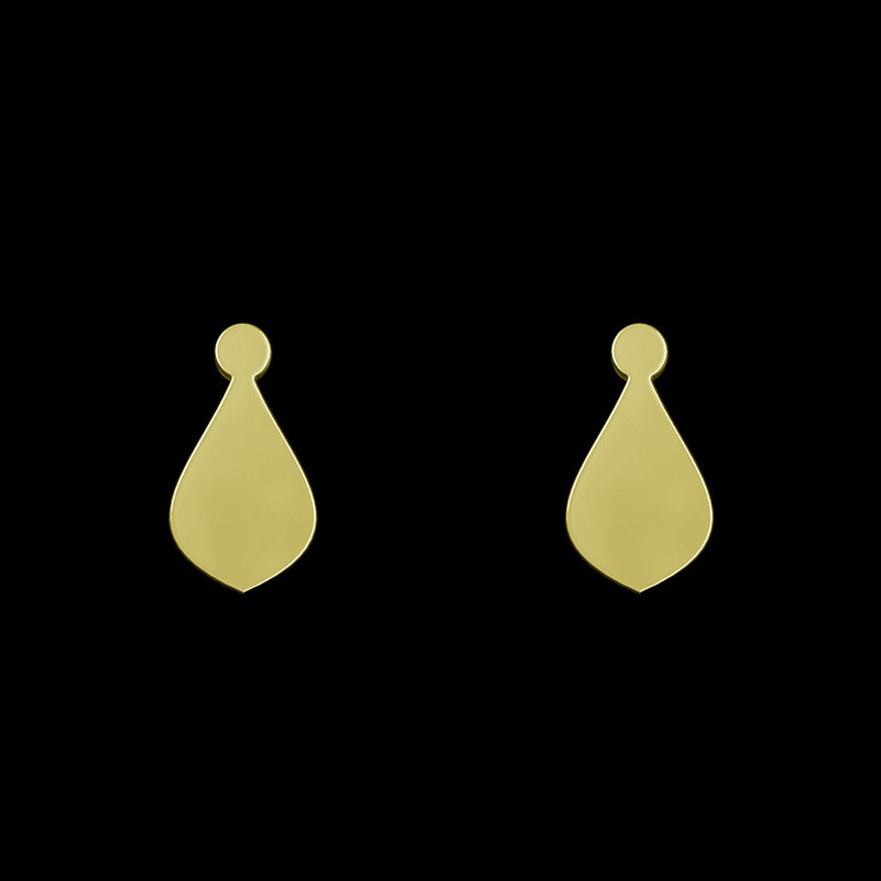 گوشواره طلا 18 عیار زنانه مدوپد مدل اشک کد GA1-12481