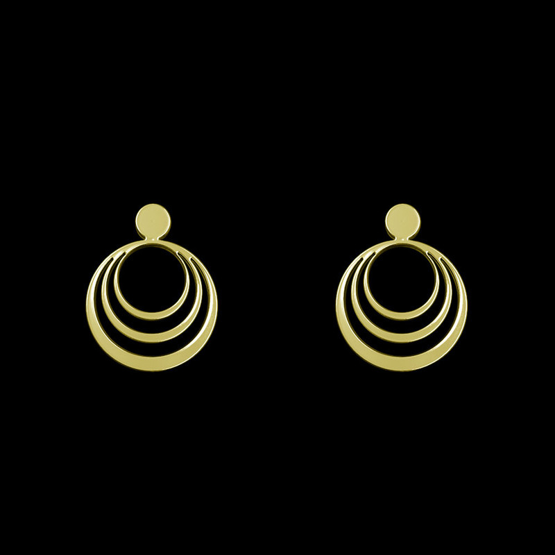 گوشواره طلا 18 عیار زنانه مدوپد مدل دایره کد GA1-12483 گوشواره طلا 18 عیار زنانه مدوپد مدل دایره کد GA1-12483