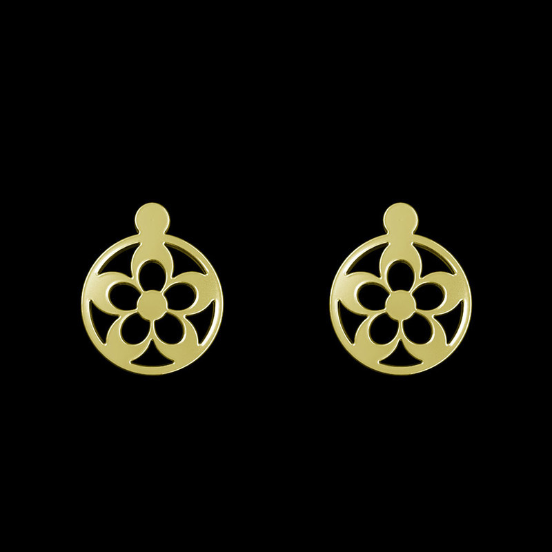 گوشواره طلا 18 عیار زنانه مدوپد مدل گل کد GA1-12492 گوشواره طلا 18 عیار زنانه مدوپد مدل گل کد GA1-12492