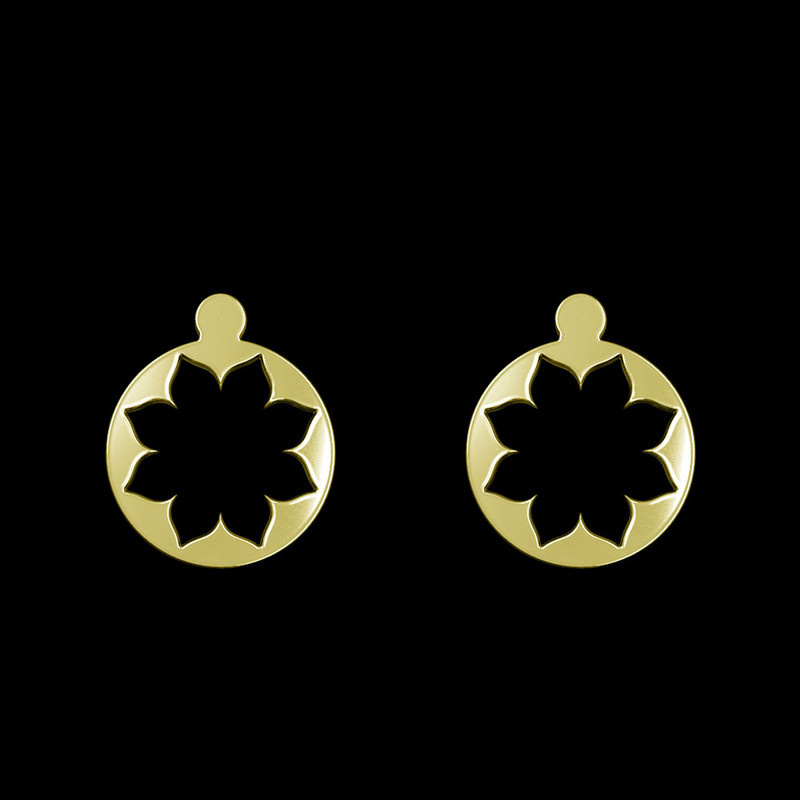 گوشواره طلا 18 عیار زنانه مدوپد مدل گل کد GA1-12493 گوشواره طلا 18 عیار زنانه مدوپد مدل گل کد GA1-12493