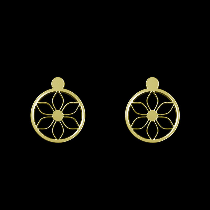 گوشواره طلا 18 عیار زنانه مدوپد مدل گل کد GA1-12496 گوشواره طلا 18 عیار زنانه مدوپد مدل گل کد GA1-12496