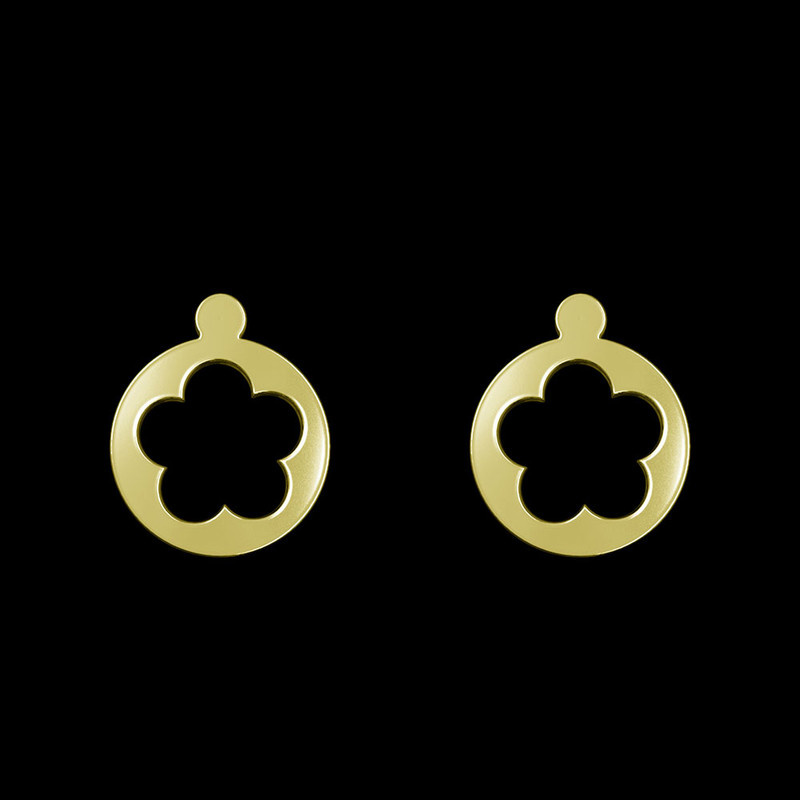 گوشواره طلا 18 عیار زنانه مدوپد مدل گل کد GA1-12497 گوشواره طلا 18 عیار زنانه مدوپد مدل گل کد GA1-12497