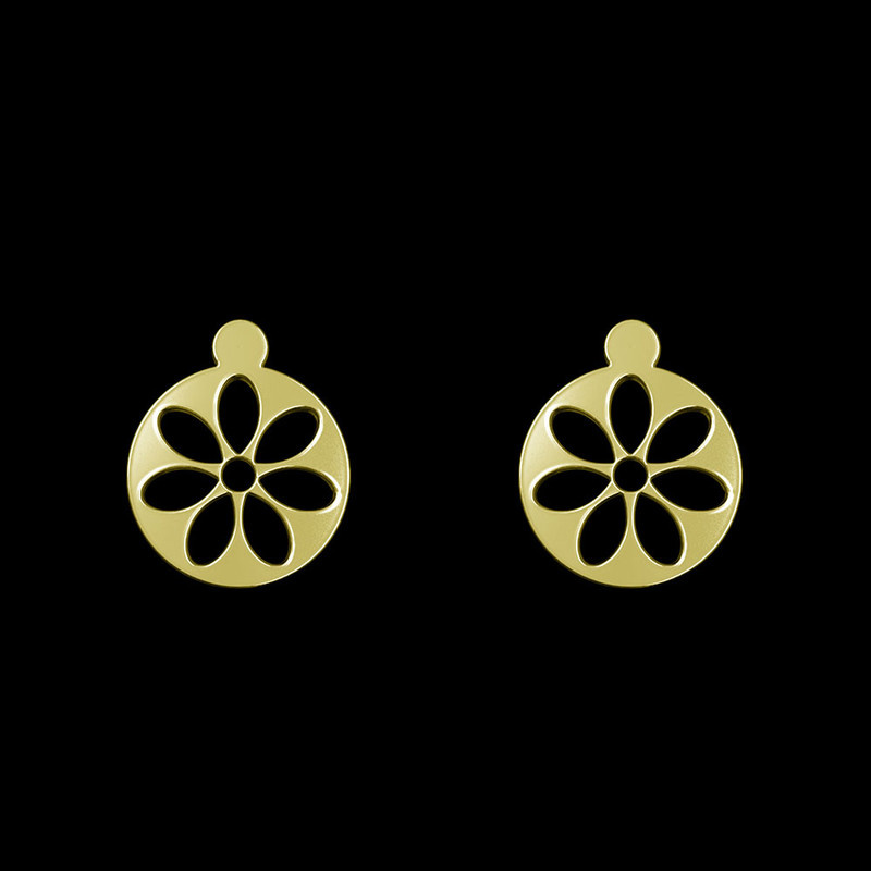 گوشواره طلا 18 عیار زنانه مدوپد مدل گل کد GA1-12498 گوشواره طلا 18 عیار زنانه مدوپد مدل گل کد GA1-12498