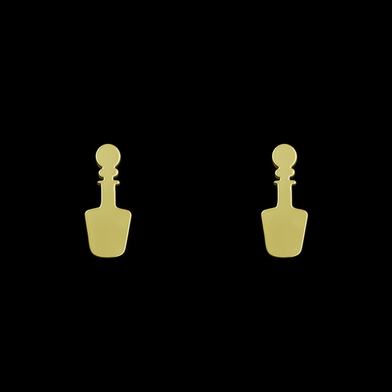 گوشواره طلا 18 عیار زنانه مدوپد مدل بطری کد GA1-12503 گوشواره طلا 18 عیار زنانه مدوپد مدل بطری کد GA1-12503