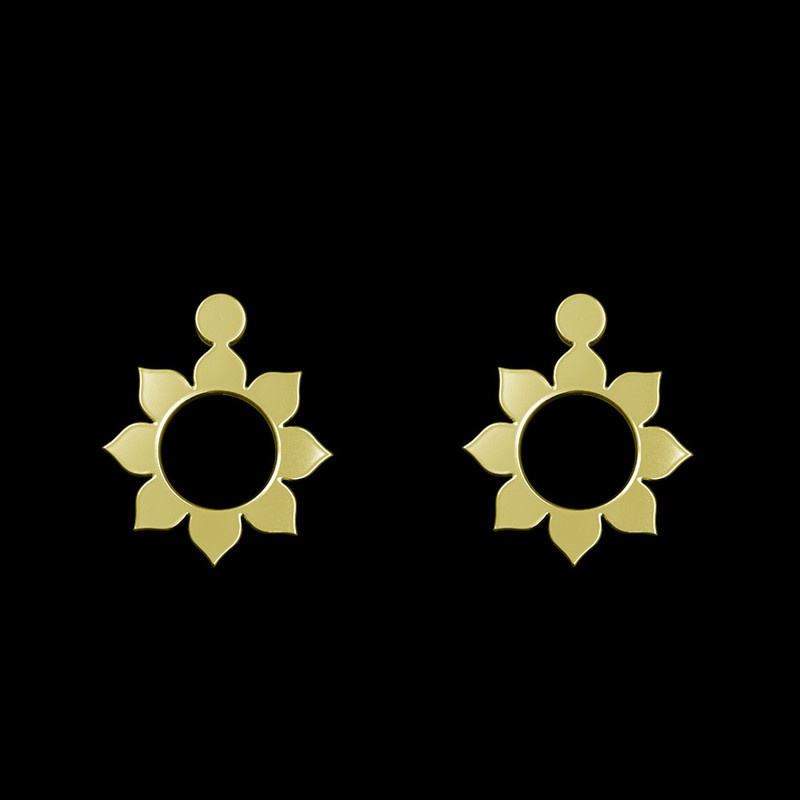 گوشواره طلا 18 عیار زنانه مدوپد مدل گل کد GA1-12532 گوشواره طلا 18 عیار زنانه مدوپد مدل گل کد GA1-12532