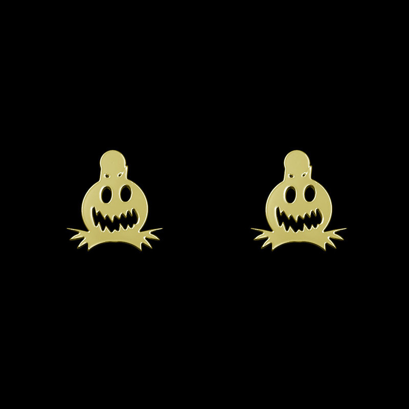 گوشواره طلا 18 عیار زنانه مدوپد مدل هالووین کد GA1-12564 گوشواره طلا 18 عیار زنانه مدوپد مدل هالووین کد GA1-12564