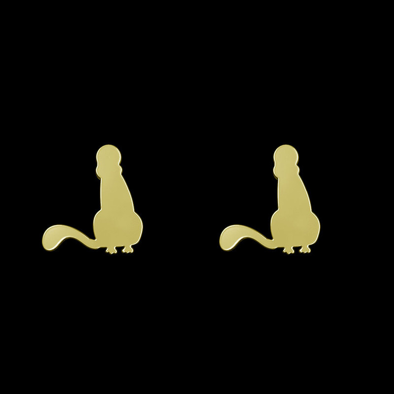 گوشواره طلا 18 عیار زنانه مدوپد مدل گربه کد GA1-12603 گوشواره طلا 18 عیار زنانه مدوپد مدل گربه کد GA1-12603