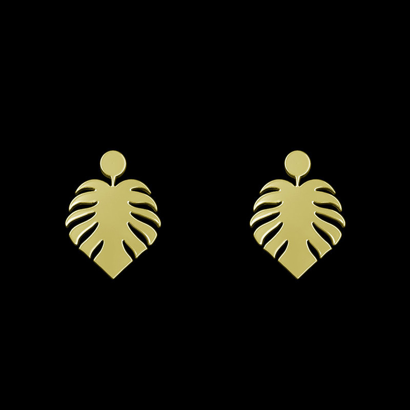 گوشواره طلا 18 عیار زنانه مدوپد مدل برگ کد GA1-12624 گوشواره طلا 18 عیار زنانه مدوپد مدل برگ کد GA1-12624