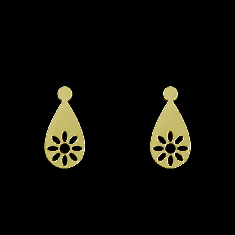 گوشواره طلا 18 عیار زنانه مدوپد مدل گل کد GA1-12664 گوشواره طلا 18 عیار زنانه مدوپد مدل گل کد GA1-12664