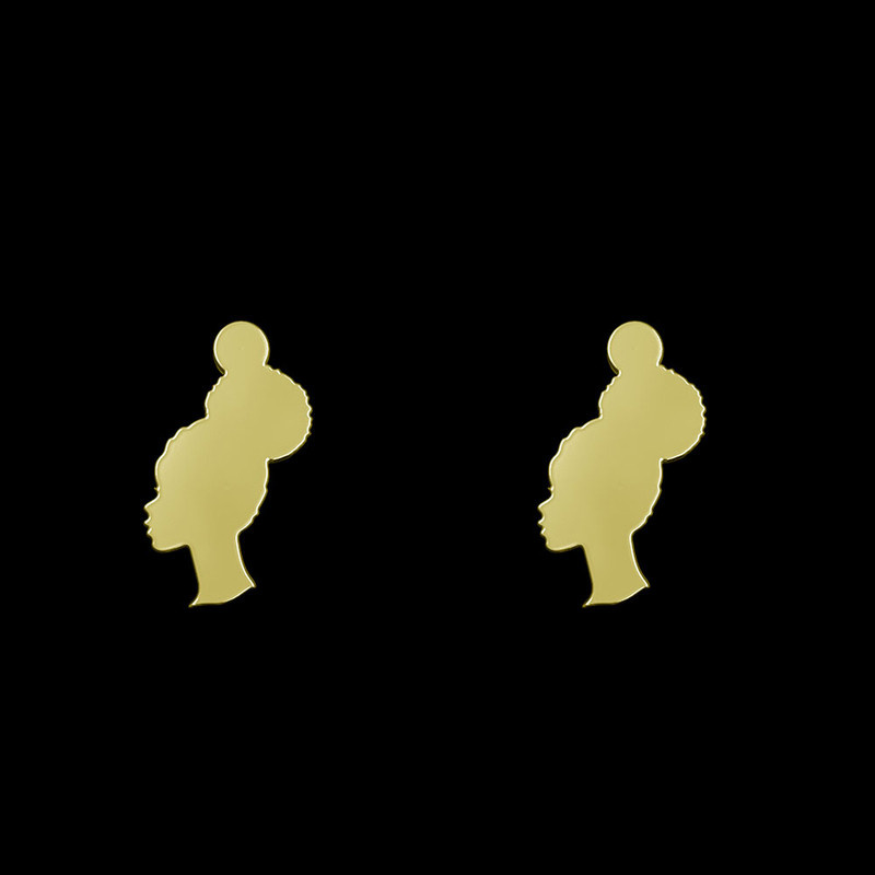 گوشواره طلا 18 عیار زنانه مدوپد مدل صورت خانم کد GA1-12665 گوشواره طلا 18 عیار زنانه مدوپد مدل صورت خانم کد GA1-12665