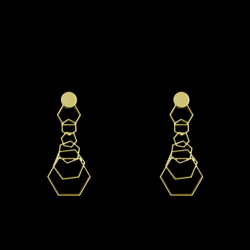 گوشواره طلا 18 عیار زنانه مدوپد مدل حلقه شش ضلعی کد GA1-12769 گوشواره طلا 18 عیار زنانه مدوپد مدل حلقه شش ضلعی کد GA1-12769