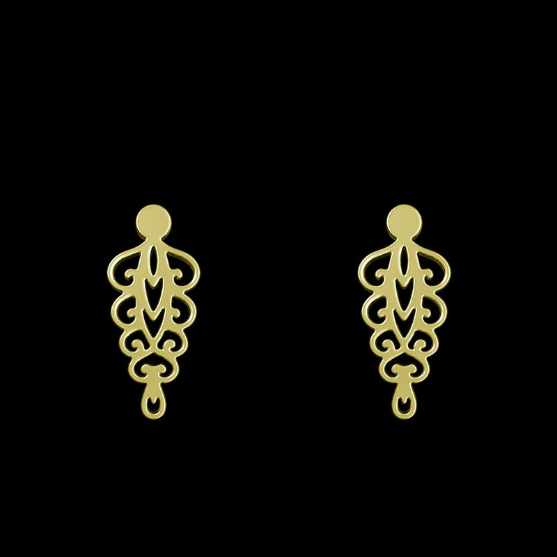 گوشواره طلا 18 عیار زنانه مدوپد مدل اسلیمی کد GA1-12773 گوشواره طلا 18 عیار زنانه مدوپد مدل اسلیمی کد GA1-12773