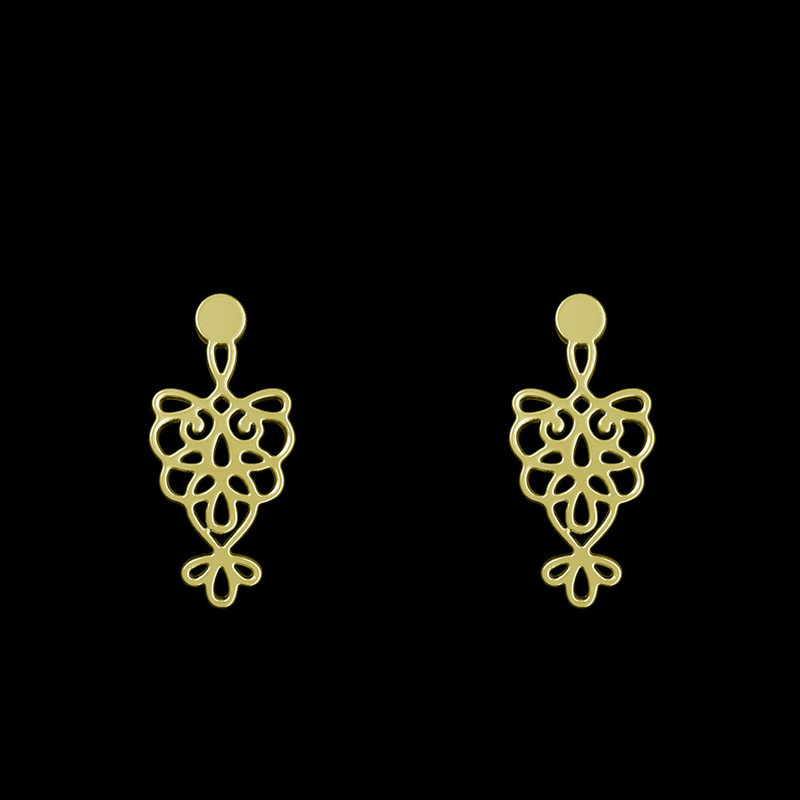 گوشواره طلا 18 عیار زنانه مدوپد مدل اسلیمی کد GA1-12774 گوشواره طلا 18 عیار زنانه مدوپد مدل اسلیمی کد GA1-12774