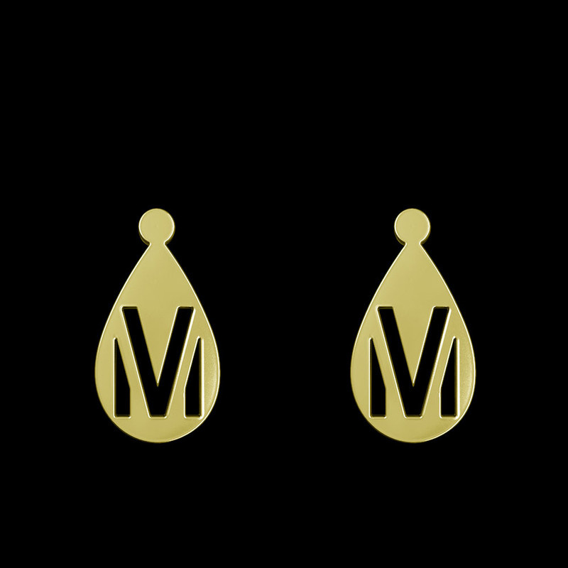 گوشواره طلا 18 عیار زنانه مدوپد مدل حرف M کد GA1-12854 گوشواره طلا 18 عیار زنانه مدوپد مدل حرف M کد GA1-12854