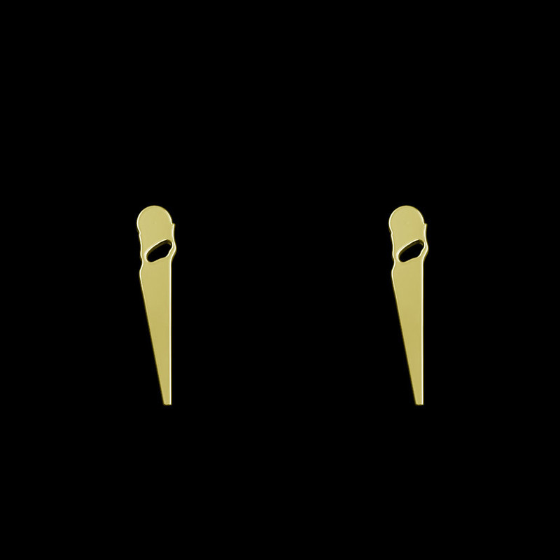 گوشواره طلا 18 عیار زنانه مدوپد مدل اره کد GA1-12915