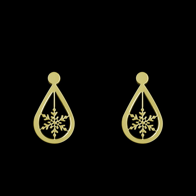 گوشواره طلا 18 عیار زنانه مدوپد مدل اشک و گل کد GA1-12917 گوشواره طلا 18 عیار زنانه مدوپد مدل اشک و گل کد GA1-12917