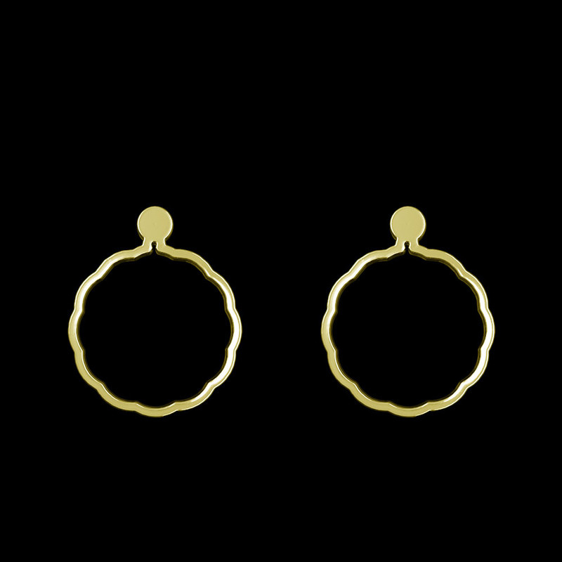 گوشواره طلا 18 عیار زنانه مدوپد مدل دایره کد GA1-12971 گوشواره طلا 18 عیار زنانه مدوپد مدل دایره کد GA1-12971