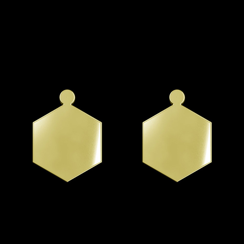 گوشواره طلا 18 عیار زنانه مدوپد مدل شش ضلعی کد GA1-12983 گوشواره طلا 18 عیار زنانه مدوپد مدل شش ضلعی کد GA1-12983