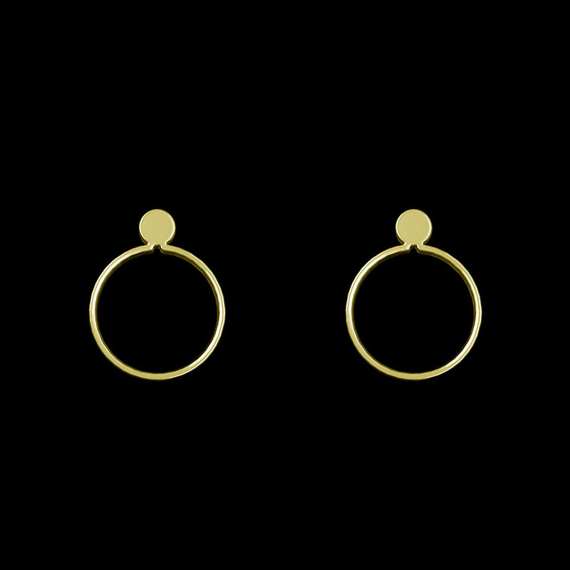 گوشواره طلا 18 عیار زنانه مدوپد مدل دایره کد GA1-13010 گوشواره طلا 18 عیار زنانه مدوپد مدل دایره کد GA1-13010