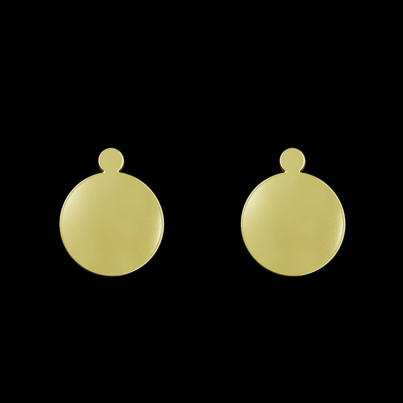 گوشواره طلا 18 عیار زنانه مدوپد مدل دایره کد GA1-13018