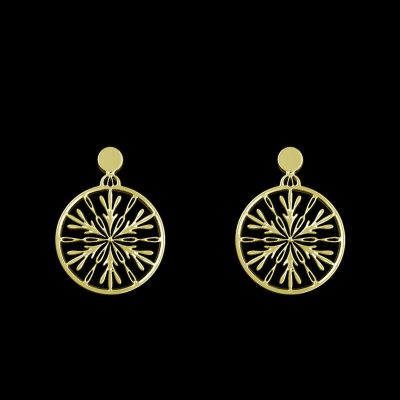 گوشواره طلا 18 عیار زنانه مدوپد مدل اسلیمی کد GA1-13024 گوشواره طلا 18 عیار زنانه مدوپد مدل اسلیمی کد GA1-13024