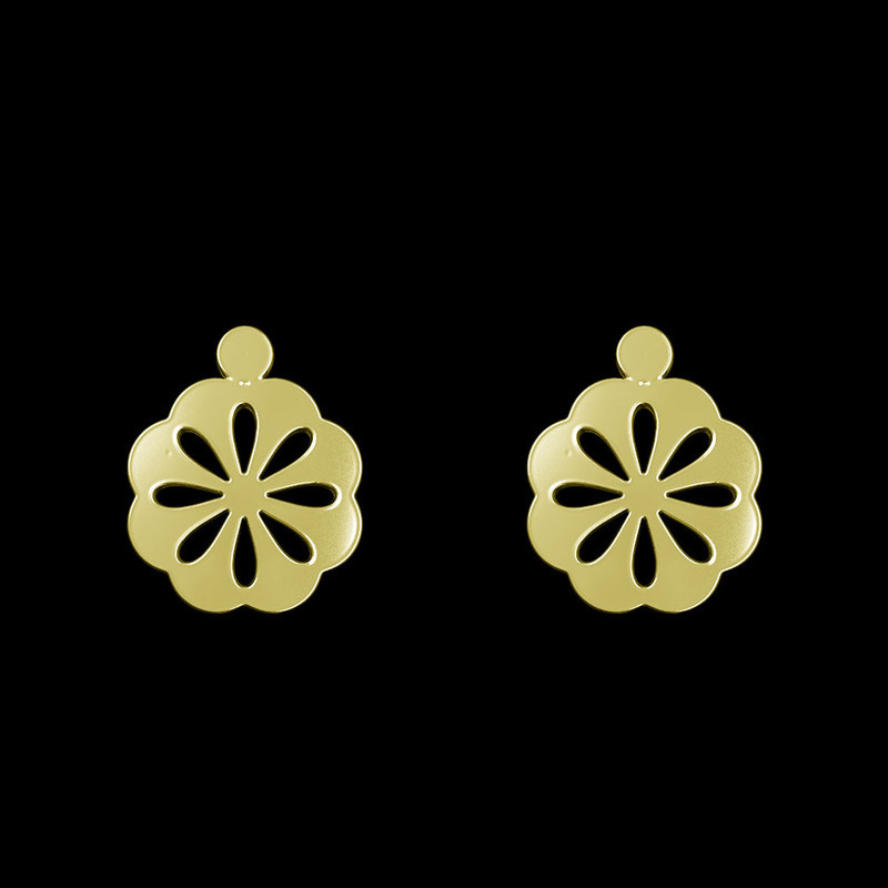 گوشواره طلا 18 عیار زنانه مدوپد مدل گل کد GA1-13046 گوشواره طلا 18 عیار زنانه مدوپد مدل گل کد GA1-13046