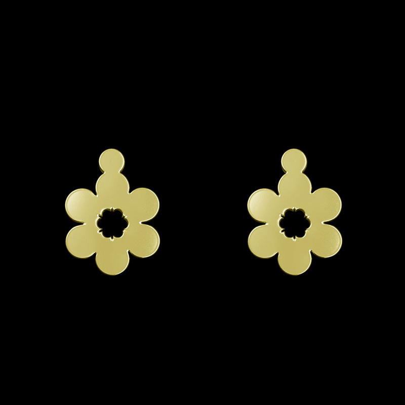 گوشواره طلا 18 عیار زنانه مدوپد مدل گل کد GA1-13048 گوشواره طلا 18 عیار زنانه مدوپد مدل گل کد GA1-13048