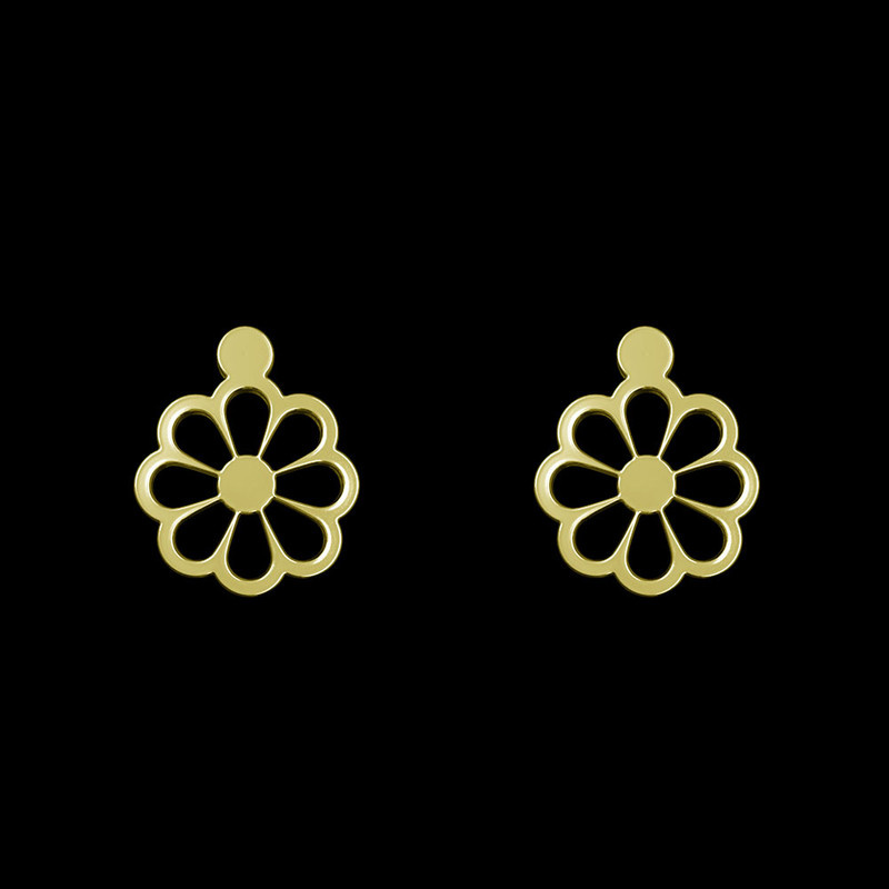 گوشواره طلا 18 عیار زنانه مدوپد مدل گل کد GA1-13063 گوشواره طلا 18 عیار زنانه مدوپد مدل گل کد GA1-13063