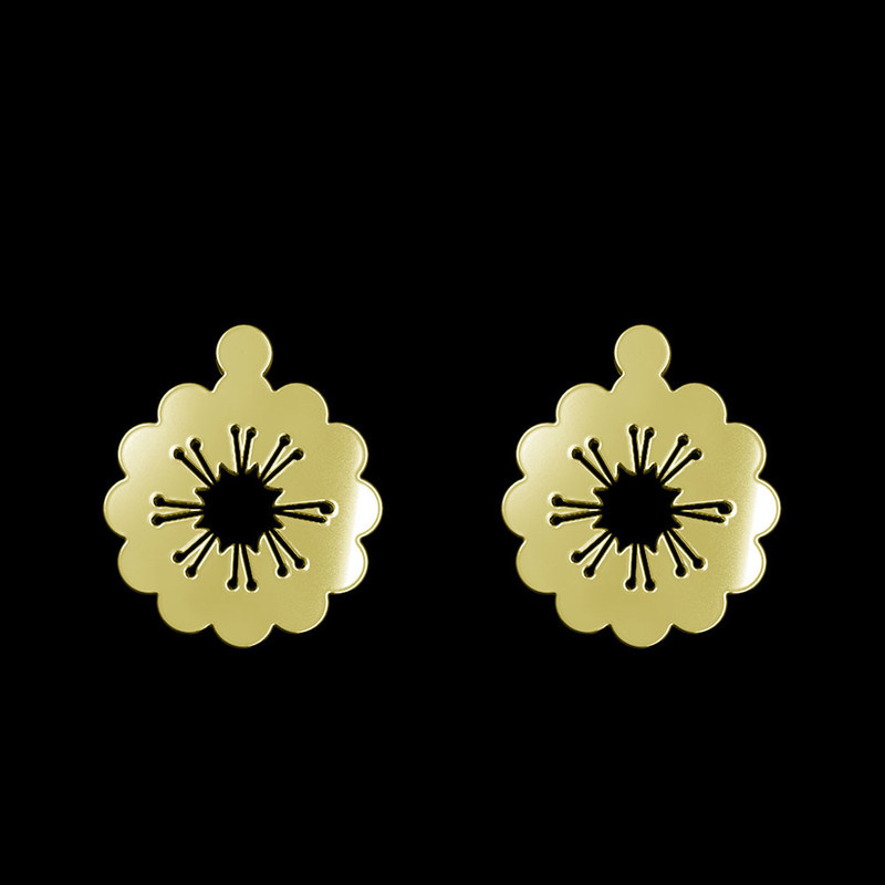 گوشواره طلا 18 عیار زنانه مدوپد مدل گل کد GA1-13065 گوشواره طلا 18 عیار زنانه مدوپد مدل گل کد GA1-13065